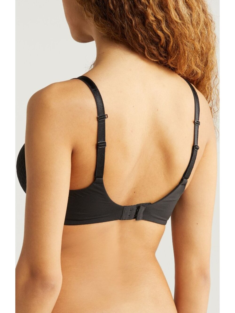🆕CHANTELLE Norah Chic Plunge T-Shirt Underwire Bra 36H Black #16MNA - Picture 3 of 11